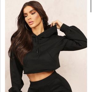 NWT Boohoo cropped hoodie